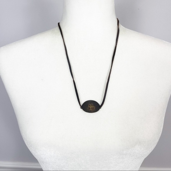 Vintage Romans 8:28 Pendant Leather Strand Necklace Unisex - Picture 4 of 9